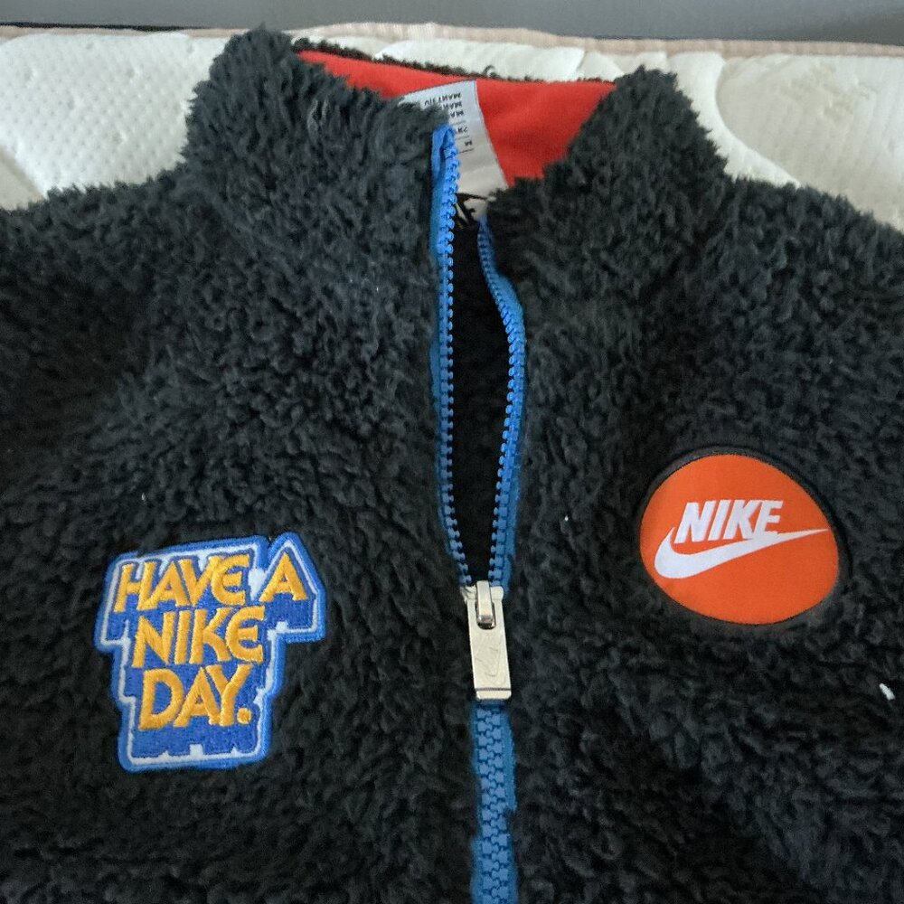 NIKE BOYS HALF-ZIP SHERPA